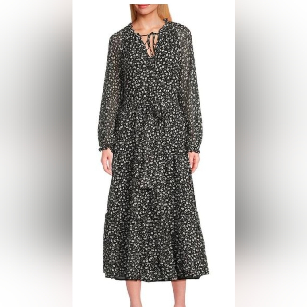 Saks Fifth Avenue Floral Maxi Medium